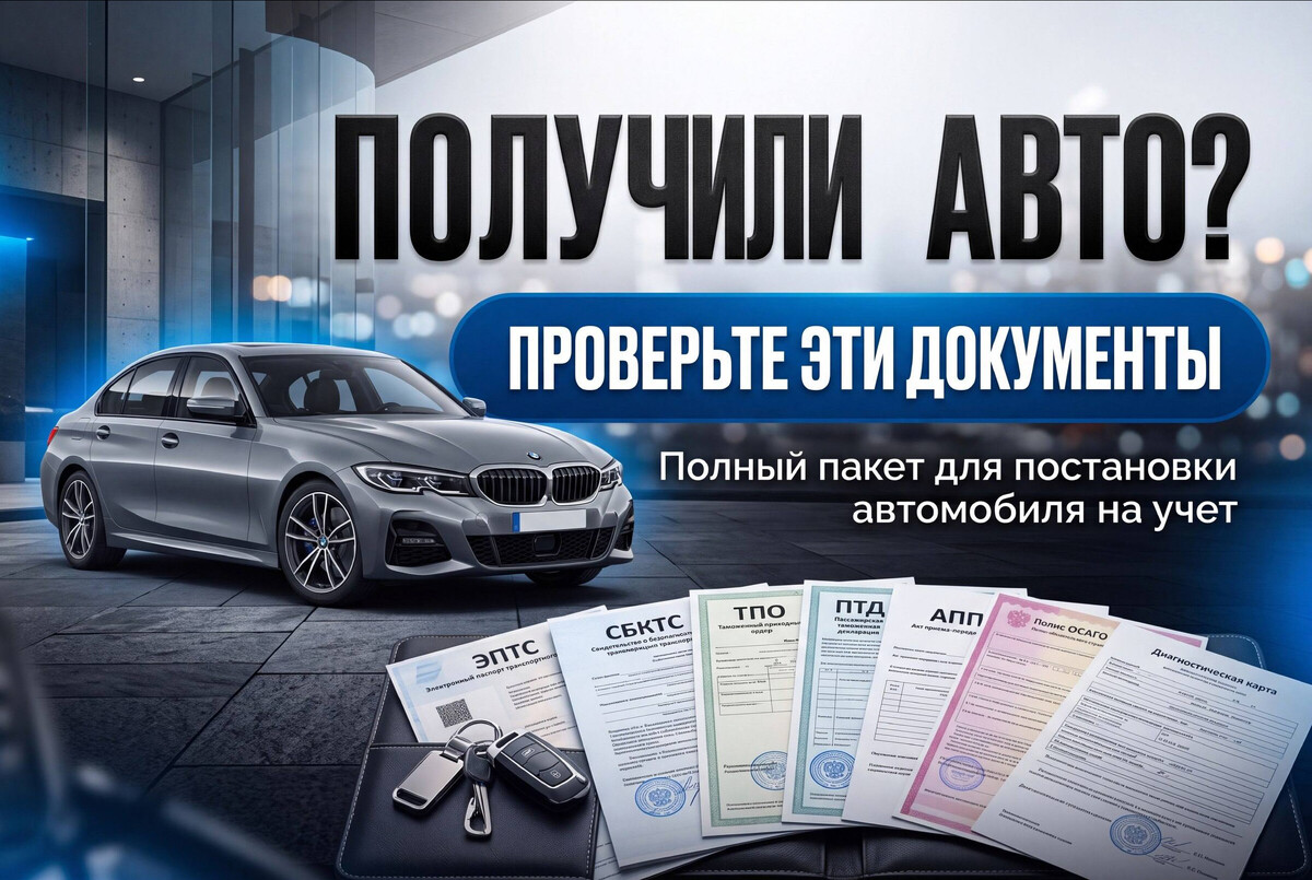Какие документы вы должны получить при ввозе автомобиля?